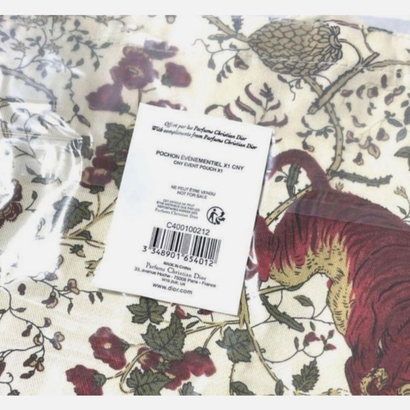 Christian Dior Tiger Pattern 2023 Model Tote Bag Novelty 13in x 14in - Picture 3 of 4